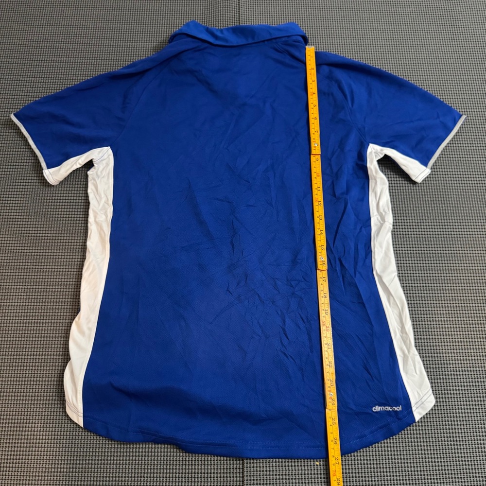 Adidas USCGA Coast Guard Academy ClimaCool Polo Shirt Womens XL Blue White - Picture 5 of 7